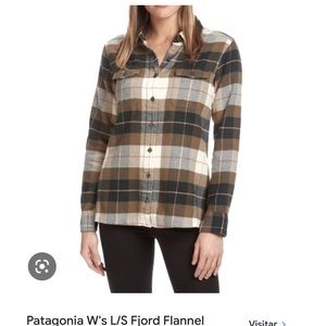77-Patagonia flannel button down shirt 100% organic cotton